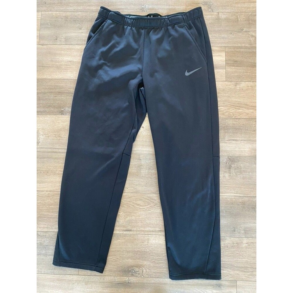 Nike Therma Fleece Training Pants MENS XL Black CZ4349-010 Logo